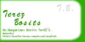 terez bosits business card